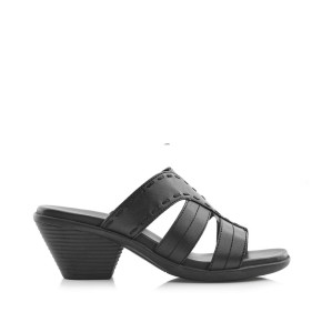 52275 Medium Heel Lazer Cut Sandal