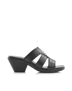 52275 Medium Heel Lazer Cut Sandal