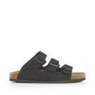 71919 Flat 3 Strap Buckle Cork Sandal