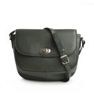 Green Cross 0213 Flapover Leather Coach Bag