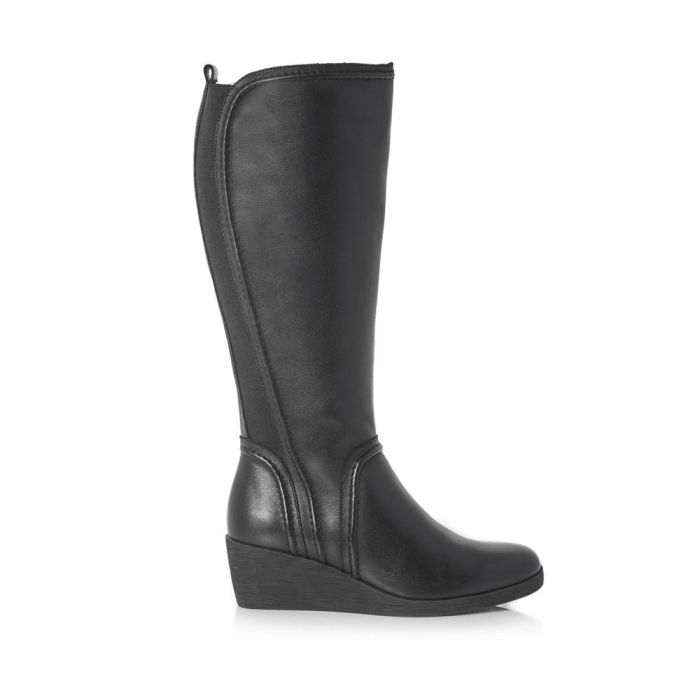 Long wedge boots discount
