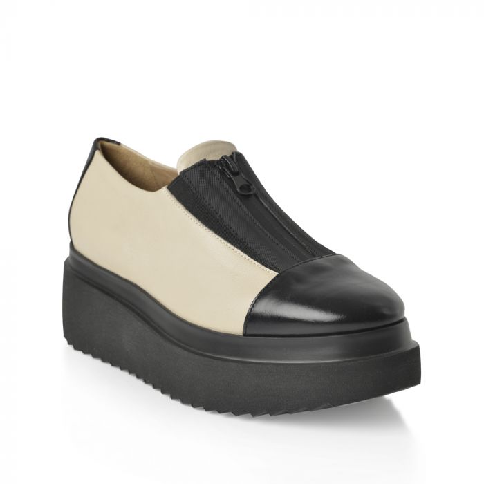 Green Cross Donna Soft 52585 Flatiron Zip Up Loafer